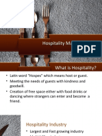 Intro To Hospitality