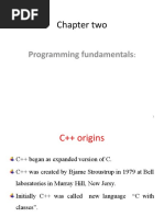 Chapter Two: Programming Fundamentals