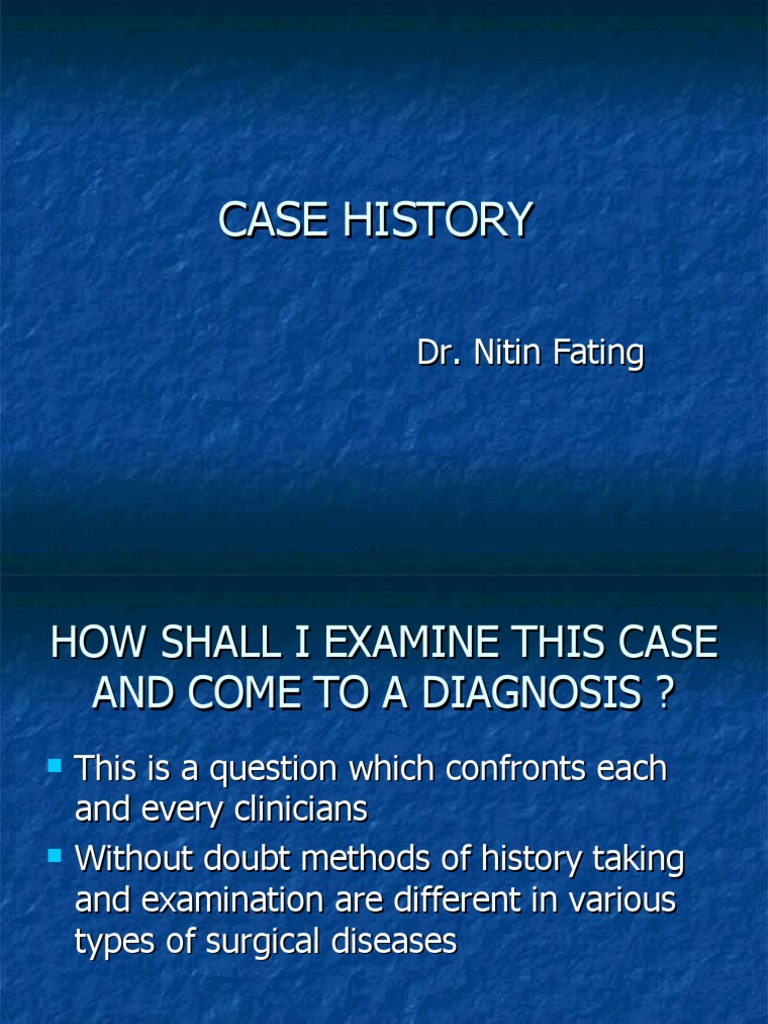Clinical Case History Examination Guide | PDF | Pulse | Blood Pressure