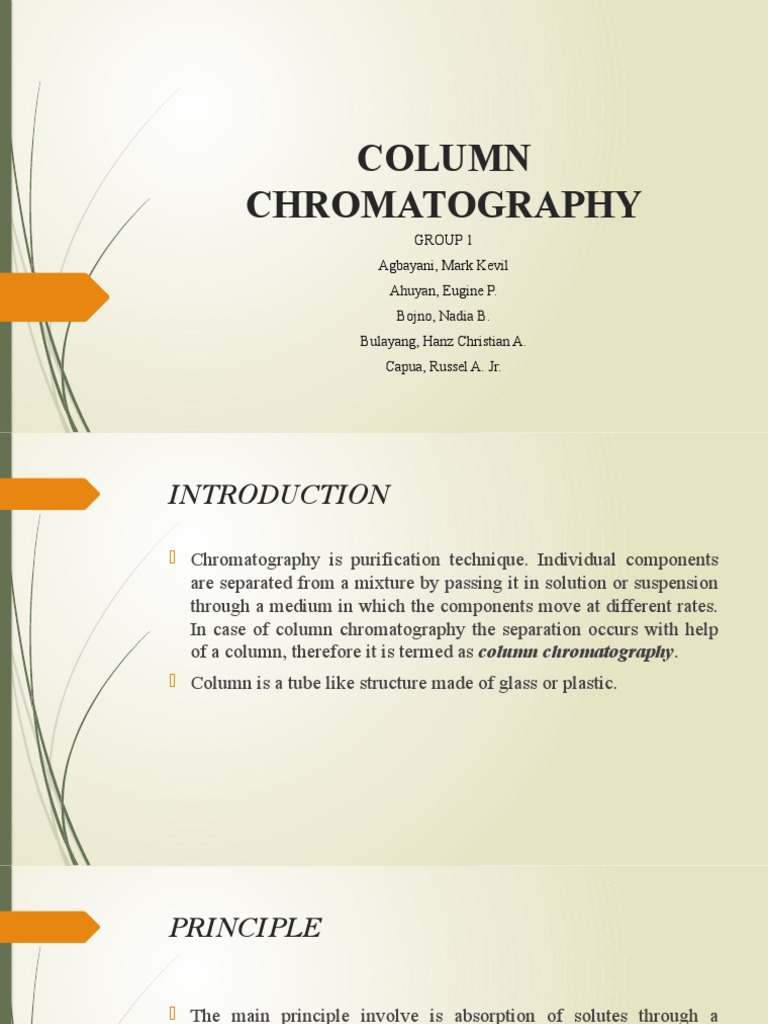Column Chromatography Fundamentals | PDF | Chromatography | Separation ...