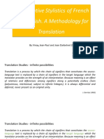 Comparative Stylistics of French and English. A Methodology For Translation