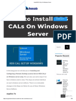 Install RDS CALs On Windows Server