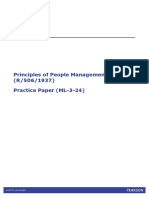 ML 3 2 Principles of People Management Practice Test Mark Scheme