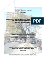 Relatório Técnico #73 875-205 Volume 1 Diagnóstico e Análise de Risco de Queda Das Árvores de Vias Públicas Da Cidade de São Paulo
