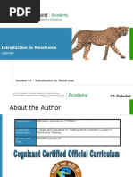 Session 01 Introduction To Mainframe v1.0
