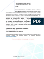 Faculdade de Ciências e Letras de Assis: Publicado No DOE de 08/03/2022, Pág. 217, Seção I