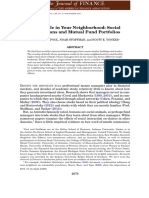 The People in Your Neighborhood: Social Interactions and Mutual Fund Portfolios