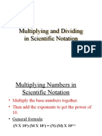 1E Multiply and Divide Scientific Notation