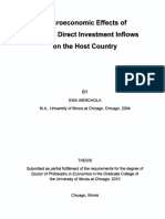 0 Macroeconomic Effects of Foreign Direct Investment Inflows On The Host Country (Khoang Trong, TQ)