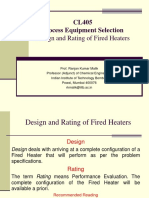 Design and Rating of Fired Heaters
