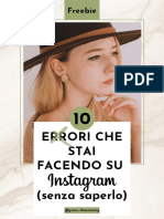 10 Errori Che Stai Facendo Su Instagram Senza Saperlo