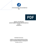 Manual de Proceso Dpto. de Analisis Estadistico - InE