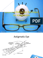 Subjective Refraction Technique For Astigmatism