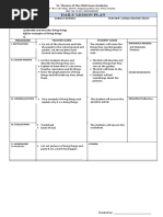 Science 3 Lesson Plan: Living vs Non-Living | PDF | Learning | Cognition