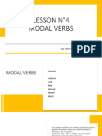 Lesson N°4 - Modal Verbs