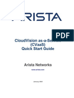 Cloudvision As-A-Service (Cvaas) Quick Start Guide: Arista Networks