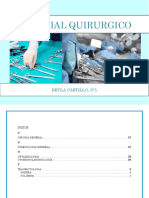 Material quirúrgico para traumatología, cirugía general, ginecología y oftalmología