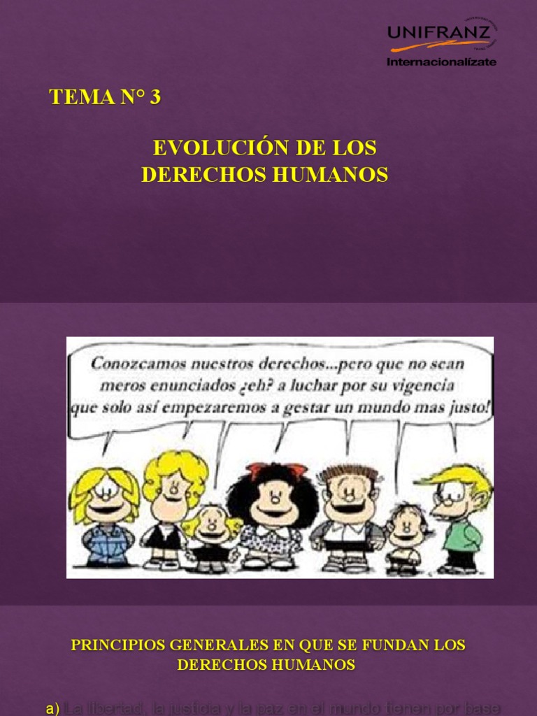 Tema 3 Evolución de Los DDHH | PDF | Derechos | Derechos humanos