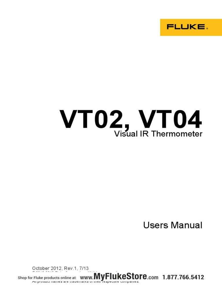 VT02, VT04: Visual IR Thermometer | PDF | Rechargeable Battery | Infrared