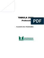 TABULA 2000: Filosofia Del Programma