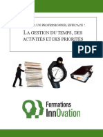 Cahier de Formation Gestion Du Temps