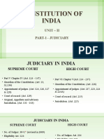 Constitution of India document analysis of judiciary powers