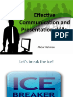 Effective Communication and Presentation Skills
