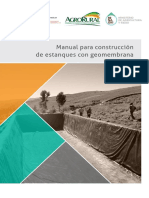 AGRORURAL-Manual para Construcción de Estanques de Geomembrana - Diseño Final