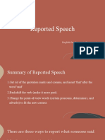 Reported Speech: English For Corporate Documents