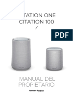 HK CITATION ONE 100 OWNERS MANUAL Spanish