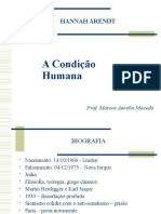 Hannah Arendt e A Condicao Humana Apresentacao