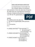 Anualidades Adelantadas Practica Ejercicios