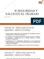 Ley Seguridad Salud Trabajo infracciones