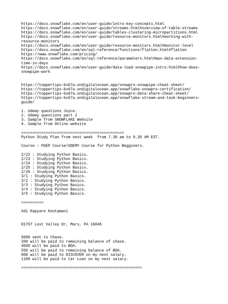 Snowflake Key Concepts Overview | PDF | Computers | Technology ...