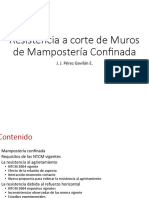 Ponencia Mexico Cambio para Siempre Desde 1985 Resistencia Corte Muros Mamposteria Confinada Perez Gavilan