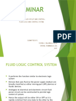 Seminar: Elective Fluid Circuit and Control: Fluid Logic and Control System