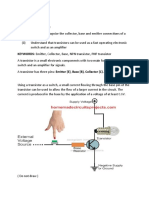 Topic: Transistor Learning Objectives