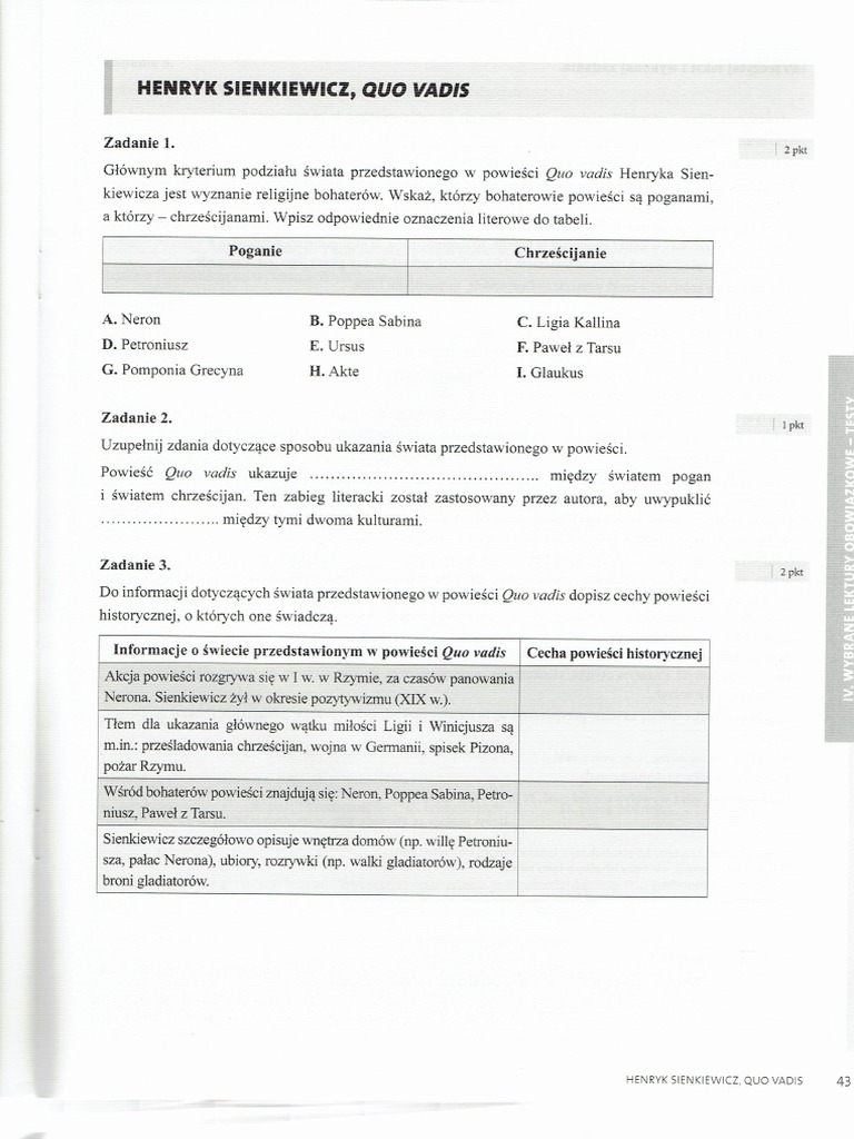 Quo Vadis Sprawdzian Nowa Era Quo Vadis - Test 2 | PDF