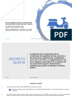 Certificado de Seguridad Vehicular y Placas Alternativas