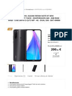 Smartphone Móvil Xiaomi Redmi Note 8t Gris Medianoche