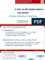 Human Behaviour Modelling