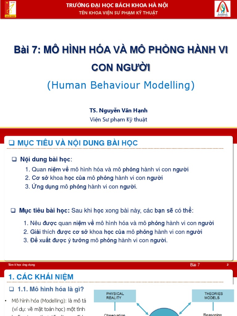 Human Behaviour Modelling | PDF