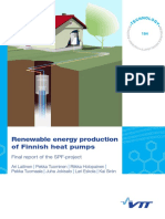 Renewable Energy Production of Finnish Heat Pump
