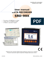 SRD-99X: User Manual Data Recorder