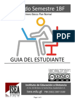 Segundo Semestre 1BF: Guia Del Estudiante