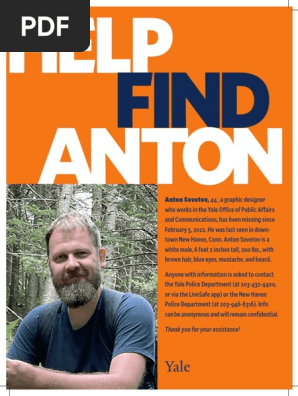 Anton Sovetov Missing Poster