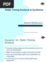 Static Timing Analysis - Maharshi