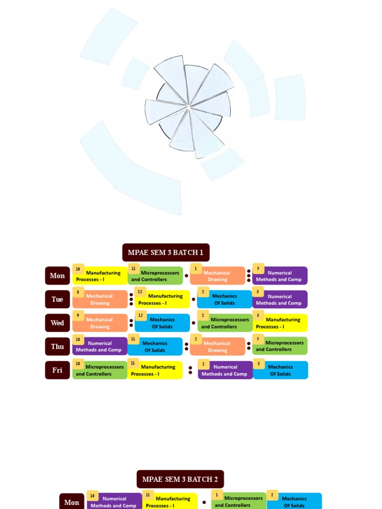 Time Table Mock Design | PDF | Chemistry | Glasses