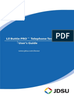 Lil Buttie Prof Telephone Test Set User'S Guide