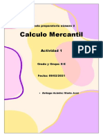 Calculo Mercantil: Actividad 1